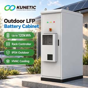 Kunetic 120kWh Off-Grid Outdoor LiFePO4 Batterieschrank für Kommerzielle Industrielle BESS Energiespeicherung BMS HVAC Brandschutz - Product Image 1