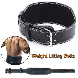 Ceinture en cuir avec logo personnalisé, ceinture de musculation en cuir, ceinture de soutien pour l'entraînement en salle de sport, ceinture de fitness, ceinture de musculation - Product Image 4