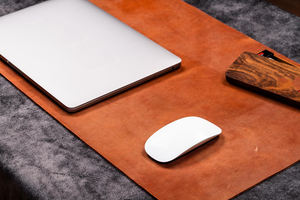 แผ่นรองโต๊ะหนังแท้งานแฮนด์เมดแผ่นรองเขียนสำนักงานทนทานกันลื่นกันกลิ่นเหมาะสำหรับงานหนักในการติดตั้ง LDM-0053ที่หรูหรา - Product Image 2