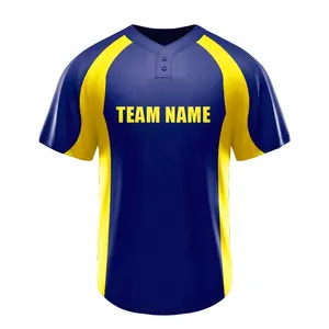 เสื้อซอฟต์บอลเสื้อกีฬาเบสบอลระบายอากาศเสื้อกีฬาผ้าโพลีเอสเตอร์แบบระเหิด100% ล่าสุด - Product Image 5