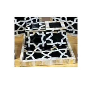 Arabic Ramadan Gift Set <b>Wood</b> Mother Pearl Inlay Mubkhar Bakhoor <b>Burner</b> Tray Oud <b>Burner</b> Middle East Censer Bone Incense Diffuser - Product Image 2