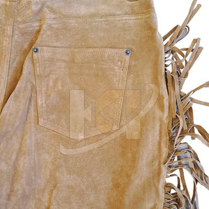 Vêtements décontractés de haute qualité pantalons pour hommes couleur unie top vente Streetwear hommes pantalons en cuir suédé - Product Image 6