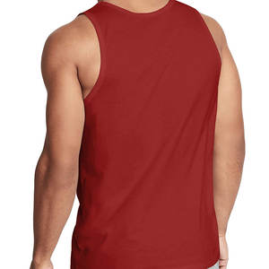 100% coton en gros pas cher prix haute qualité vêtements de sport sans manches logo personnalisé surdimensionné respirant séchage rapide débardeur pour hommes - Product Image 2