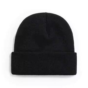 Nueva moda Unisex bordado o parche Logo gorro de punto cálido poliéster Spandex deportes Beanie Running Beanie Hat - Product Image 3