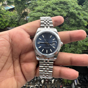 Montre-bracelet à quartz en acier inoxydable de luxe pour hommes Style hip-hop sportif parfait pour les affaires quotidiennes montre décontractée cadeau pour lui - Product Image 2