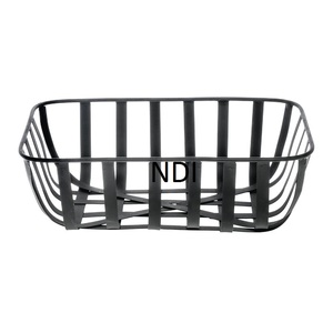 Forme personnalisée la plus vendue panier de stockage de fruits et légumes en métal durable finition noire prix de gros pour la cuisine - Product Image 1