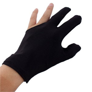 Fournisseur pakistanais Gant de jeu de billard à 3 doigts taille XXL avec logo personnalisé extension à trois doigts - Product Image 1