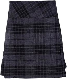 ONSTYLE SPORTS Mujeres tartán plisado señoras mujeres escocés hecho a mano tradicional personalizado tartán Kilt-reloj gris tartán Kilt - Product Image 1