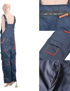 Ropa de trabajo de algodón de alta calidad para hombre, Peto con múltiples bolsillos y pantalones transpirables hechos en la India - Product Image 3