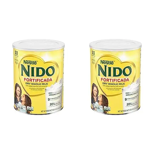 (3 упаковки) Nestle Nido Fortificada Порошковая смесь для напитков, сухое цельное молоко