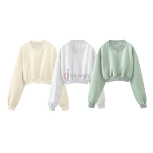 2025 logotipo personalizado mujer gimnasio Fitness ropa deportiva Yoga sudaderas y pantalones de chándal ropa de calle camisa corta de algodón para damas - Product Image 5