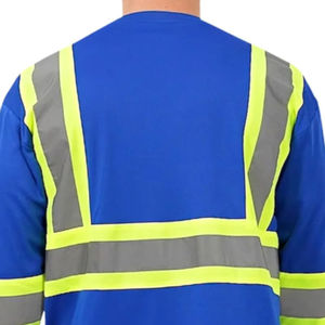 Customizable Logo Hi Vis <b>Safety</b> Shirt Breathable and Waterproof with Quick Dry Feature Wholesale <b>Reflective</b> <b>Safety</b> <b>Clothing</b> - Product Image 6