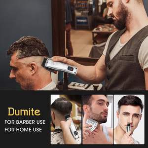Tondeuse à cheveux professionnelle 4-en-1 pour hommes, tondeuse à lame en T, rasoir électrique à grille, tondeuse à poils de nez, sans fil, prise US, alimentée par batterie - Product Image 1