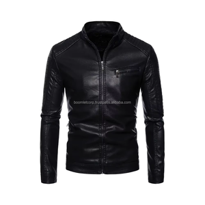 Chaquetas de cuero de vaca para hombre, chaquetas de cuero de calidad superior, transpirables, personalizadas para motocicleta, chaquetas de cuero genuino para hombre - Product Image 1