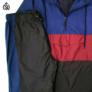 Chándales cortavientos hechos en Pakistán, chaqueta con cremallera y pantalones duraderos, conjuntos cortavientos al por mayor para exteriores - Product Image 6