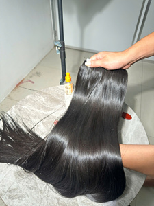 Raw solo donante hueso recto Color Natural 100% vietnamita no Remy máquina doble trama 100 gramos SDD contacto de longitud personalizado - Product Image 2