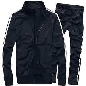 Fashionable OEM Custom Logo <b>Men</b> Casual <b>Jogger</b> Set Two Piece Set Polyester <b>Cargo</b> Windbreaker Drawing Elastic Unisex Tracksuits - Product Image 5