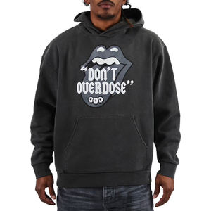 Sweat-shirts à capuche surdimensionnés pour hommes, personnalisés OEM, imprimés en relief, brodés, unis, respirants, en molleton 100% coton épais, pour l'automne - Product Image 2