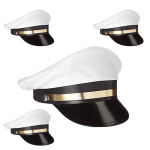 <b>White</b> & <b>Black</b> Color Women <b>Hat</b> With Embroidery Different Design Lady Officer <b>Hats</b> by CAVALRY SKT COMPANY - Product Image 2
