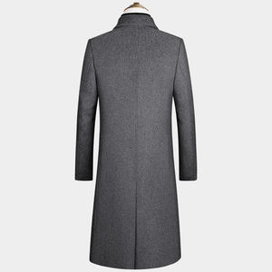 Abrigo Largo de Lana para Hombre, Elegante Abrigo de Invierno para Negocios, Fabricante - Product Image 2