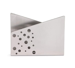 Servilletero de Barra de Acero Inoxidable, Diseño Moderno Calado, Base Estable y Resistente, Perfecto para Bares, Restaurantes, Hoteles y Mesas de Hogar - Product Image 4