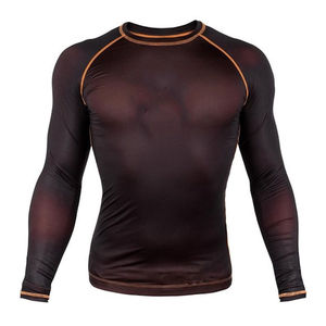 Vente flash : Rashguard long respirant pour homme, imprimé par sublimation personnalisé, en polyester, meilleur design, prix de gros - Product Image 4