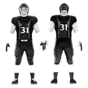 Maillot de football américain le plus populaire à bas prix, design sublimé de haute qualité, uniforme de football américain promotionnel slim fit - Product Image 5