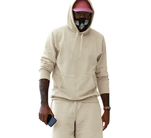 Sudadera con capucha y cremallera de corte regular y pantalones de chándal, conjunto deportivo de invierno transpirable de estilo urbano para hombre de alta calidad - Product Image 1