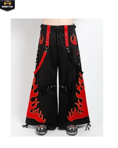 Pantalones góticos ONSTYLE SPORTS con cadenas desmontables y bolsillos extragrandes, perfectos para la moda de calle y ropa alternativa. - Product Image 5