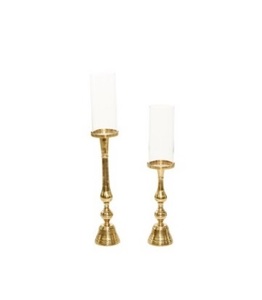 Juego de soporte de vela de Metal decorativo hecho a mano para boda Nuevo diseño único con oro para Navidad Soporte de dos velas - Product Image 4