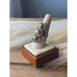 Southwest Handmade Mohave Turquoise Sterling Silver <b>Adjustable</b> <b>Ring</b> Dainty Fine Jewelry - Product Image 4