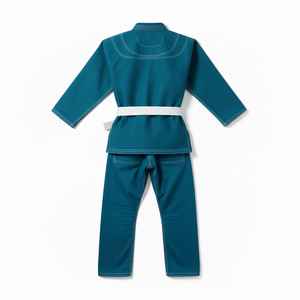 Conjuntos de Kimonos de Jiu Jitsu Brasileño en Color Verde Azulado, Uniforme de Entrenamiento Resistente para Adultos con Logotipo Personalizado y Material Modal - Product Image 2
