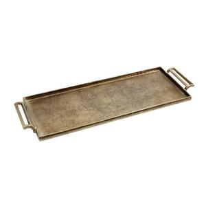 Nouveau style personnalisé plateau rectangulaire en métal de luxe en aluminium coulé plateau de service fini nickel fait à la main - Product Image 4
