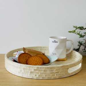 จานจานไข่มุกทันสมัยสำหรับร้านอาหารและโรงแรมถาดเสิร์ฟสุดหรูจากงานฝีมือระดับโลกของ Humayun - Product Image 4