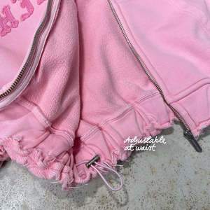 Ensemble de survêtement pour femme, lavage à l'acide, jogging surdimensionné, survêtement vintage délavé, vêtements de sport deux pièces pour la salle de sport, vêtements décontractés - Product Image 2