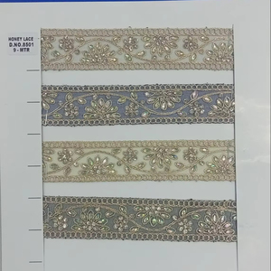 Estilo de negocios ecológico de encaje bordado floral colorido para bolsos, regalos, zapatos, ropa y prendas - Product Image 1