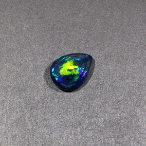Ópalo negro natural 15X11MM Cabujón de pera 3.85Cts 1 pieza Piedra preciosa suelta para la fabricación de joyas - Product Image 4