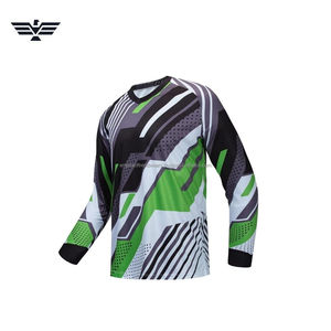 Camiseta de motocross para hombre – Camiseta transpirable de manga larga para motocross (grafismo multicolor) - Product Image 2