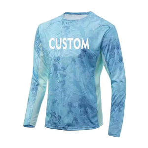Sublimation manches longues Vêtements de pêche personnalisés avec votre propre logo100 % Polyester Logo personnalisé maillot de pêche maillot de pêche unisexe - Product Image 6