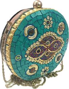 New Arrival Handmade Indian Mosaic Bag Metal Women Handbag for Evening Parties Wholesale Price <b>Top</b> Quality By HAND MADE CRAFT - Product Image 3