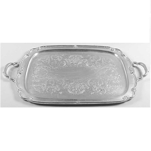 Elegant Vintage Silver Metal Tray Timeless Design for Food Serving Gifting <b>Tabletop</b> Decor - Product Image 5