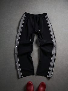 กางเกงวอร์มแนวสตรีทสำหรับผู้ชายกางเกงทรงหลวมแนวฮิปฮอปกระสวยผ้าฝ้าย100% - Product Image 4