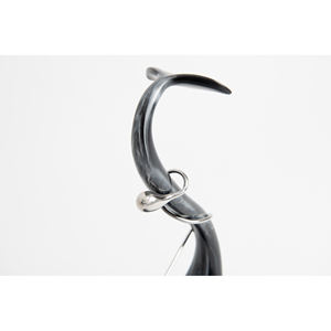 Sculpture de baleine en verre, œuvre d'art en verre complexe d'un mammifère marin majestueux - Product Image 3