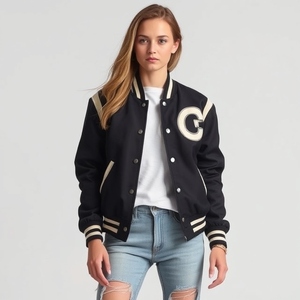 Personalized College Varsity Jacket Custom Wool Leather Body Chenille <b>Patch</b> Embroidery Warm Inside Polyester Liner All Colors - Product Image 3