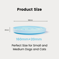 Bol de nourrissage lent pour animaux de compagnie en silicone de qualité alimentaire, design en spirale, anti-étouffement, anti-glouton, anti-renversement, compatible micro-ondes, écologique