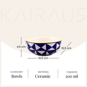 Tazón de Cerámica Artístico Hecho a Mano para Servir en el Hogar, Ecológico y en Existencia - Product Image 3