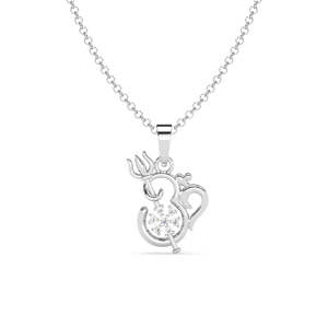 Compre Collares con Colgantes de Plata de Ley 925 para Hombres y Niños, Diseño Geométrico de Copo de Nieve, Rodio, Circonita, Diamante, Perla, Oro Rosa - Product Image 1