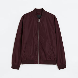 Manteau de printemps en nylon de taille décontractée blouson d'aviateur logo personnalisé veste de baseball imperméable pour hommes vêtements - Product Image 1