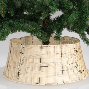 Collar de Árbol de Navidad Redondo de Ratán de Alta Calidad al por Mayor, Decoraciones Navideñas Rústicas Hechas en Vietnam, Buen Precio - Product Image 2