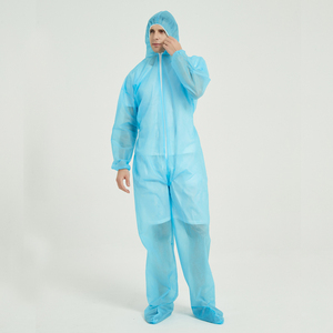 Traje de mono no tejido azul nuevo a precio de fábrica, ropa protectora transpirable y resistente al agua - Product Image 2